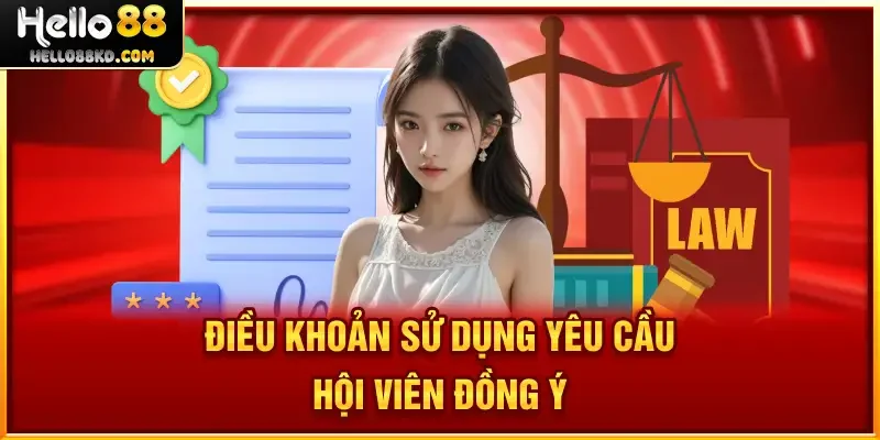 Điều Khoản Sử Dụng yêu cầu hội viên đồng ý