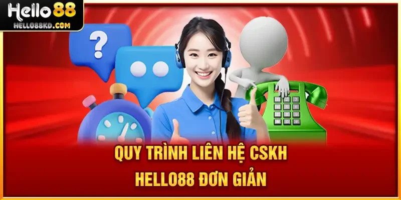 Quy trình liên hệ CSKH HELLO88 đơn giản